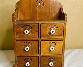 Primitive Antique Spice Cabinet