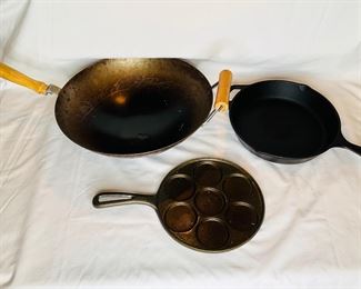 Lodge Cast Iron Skillet and Atlas Metal Work