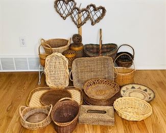 Bamboo Trays, Wicker Plates and Home Decor