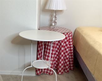 IKEA Side Table and Lamp
