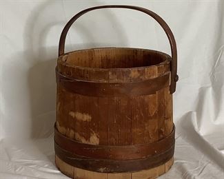 Vintage Wooden Bucket