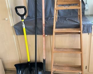 Davidson Wood Ladder, Shovel and More