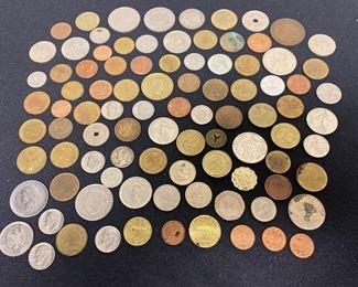 A Variety of Coins From All Over