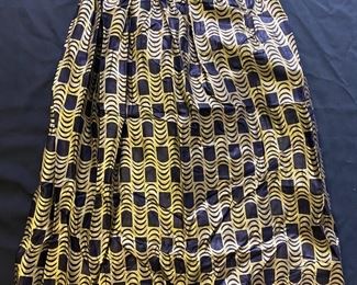 African Apparel Gold Black Colored Skirt