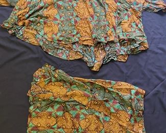 African Apparel Green Brown