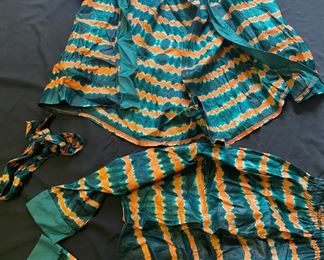 African Apparel Green Orange
