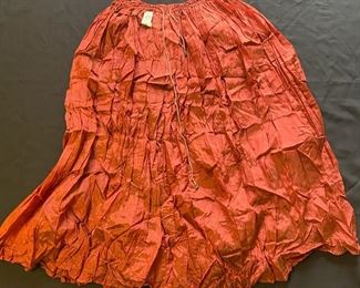 African Apparel Orange Skirt
