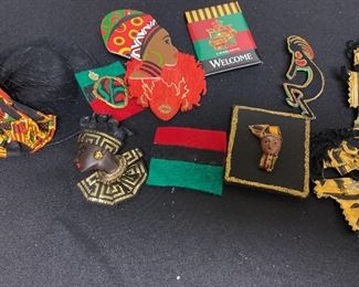 African Themed Brooches