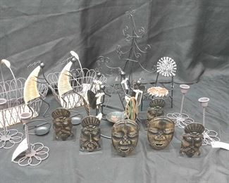 African Wire Candle Holder