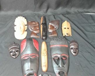 African Wood Art Mask