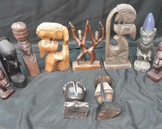 African Wooden Art Statues
