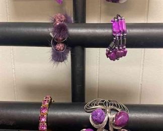 Six Magenta Bracelets