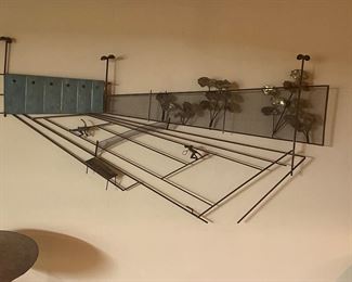 Mid Century Curtis Jere (C. Jere) Tennis court 