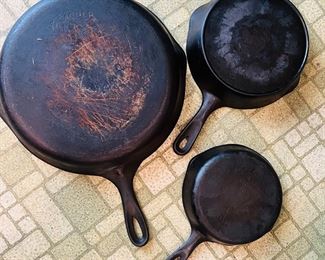 Cast Iron Wagner Skillets 