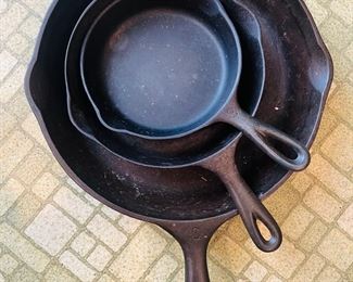 Cast Iron Warner Skillets 