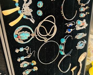 Sterling, Turquoise, Native American & other Jewelry 