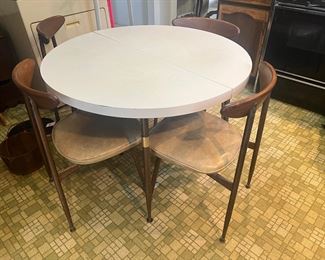 Formica table and four chairs