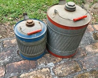 Vintage gas cans