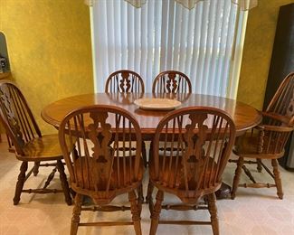 Solid wood table & chairs