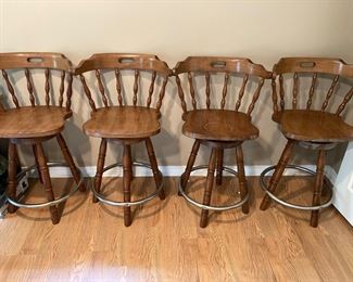 Solid wood barstools