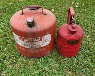 Vintage gas cans