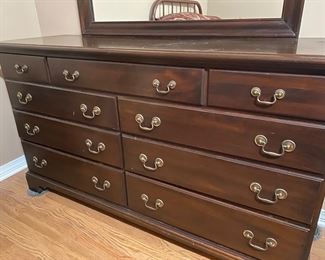 All wood dresser