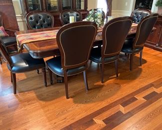 Available for pre sale. Table, 2 captains chairs, 8 regular chairs. $14,000 for the set.