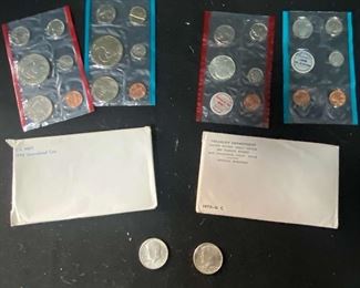 US Mint Uncirculated Coins 1976 1970 and 1964 JFK Half Dollars