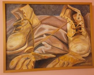 Original oil by Lisa granddaughter of Ben Hampton 