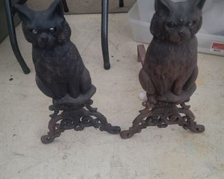 Pair MCM FIREPLACE IRONS