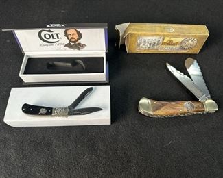 175th Anniversary Texas Ranger Pocket Knife Rose Engraved Colt Pocket Knife