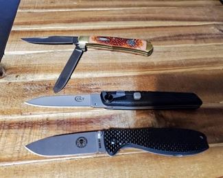 Camillus 2 Blade Folder BRK Framelock And Colt Spring Release Folder