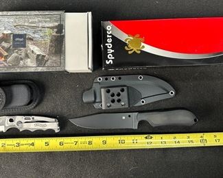 Umarex Stainless 440C Chisel Knife Walther Knife Spyderco Steel Knife With Belt Loop Plastic Sheath