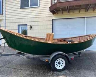 GRAND BANKS DORY BOAT WITH TRAILER