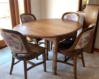 Antique Table & Chair Set
