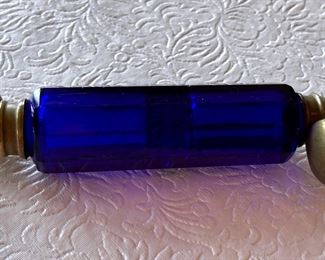 Antique Cobalt Blue Double Perfume Bottle
