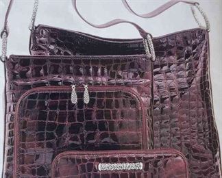 Brighton Leather Sonny Short Tote Handbag Designer Purse