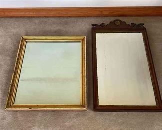 2 Antique Mirrors 