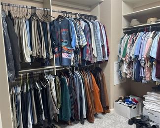 MENS SIDE   XL-XXL- AND ALMOST EVERYTHING IN BETWEEN !!