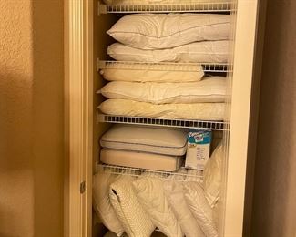 just pillows in this cabinet  