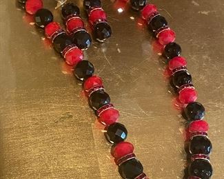 heavy glass jewelry set