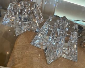 waterford  candle holders -  mint 