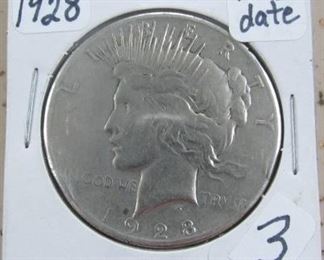 1928 Peace Silver Dollar