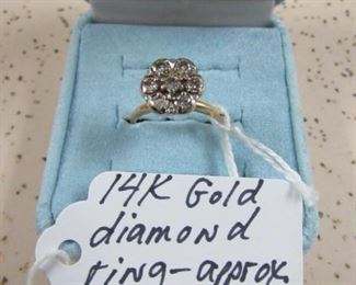 14K Gold Diamond Ring