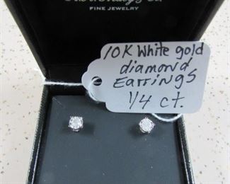 10K Diamond Earrings