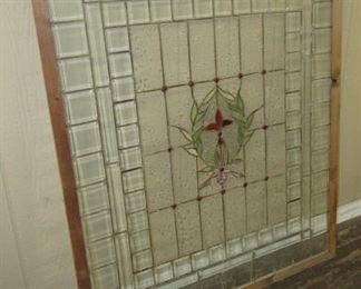 Large Leaded Glass Window