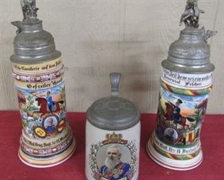 German Military Beer Steins