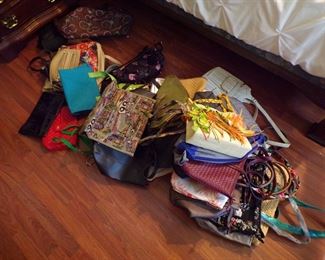 hugh selection of purses