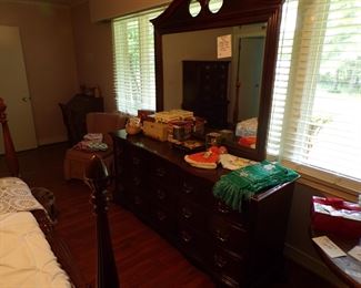 Mahogany dresser part of suite