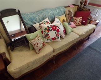 French style sofa,pillows